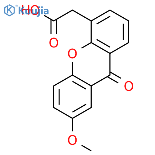 9H-Xanthene-4-acetic acid, 7-methoxy-9-oxo- structure