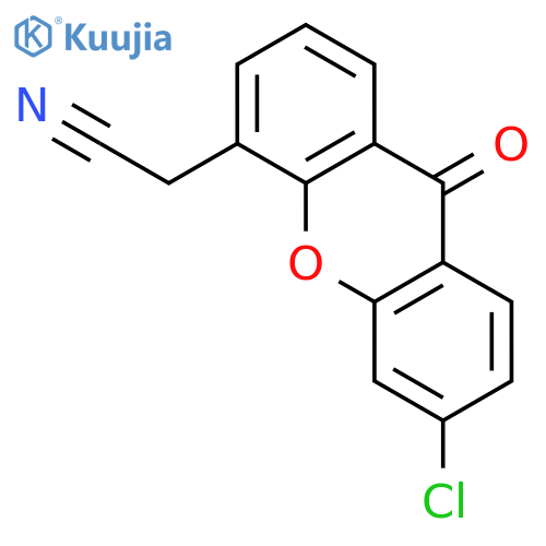 9H-Xanthene-4-acetonitrile, 6-chloro-9-oxo- structure