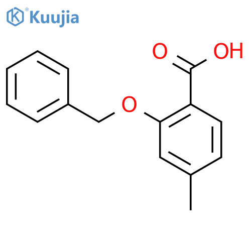 4-Methyl-2-(phenylmethoxy)benzoic acid structure
