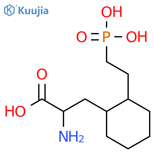 Cyclohexanepropanoicacid, a-amino-2-(2-phosphonoethyl)- structure