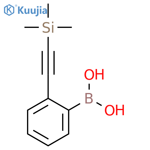 {2-2-(trimethylsilyl)ethynylphenyl}boronic acid structure