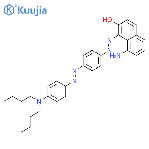 8-Amino-1-((E)-(4-((E)-(4-(dibutylamino)phenyl)diazenyl)phenyl)diazenyl)naphthalen-2-ol structure