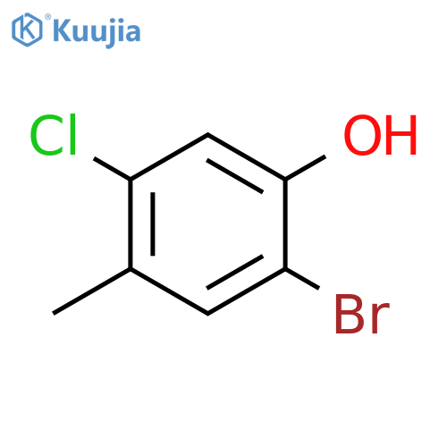 2-bromo-5-chloro-4-methylphenol structure