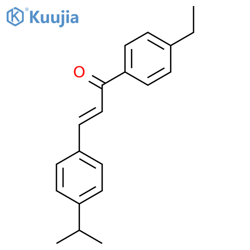 (2E)-1-(4-Ethylphenyl)-3-[4-(propan-2-yl)phenyl]prop-2-en-1-one structure