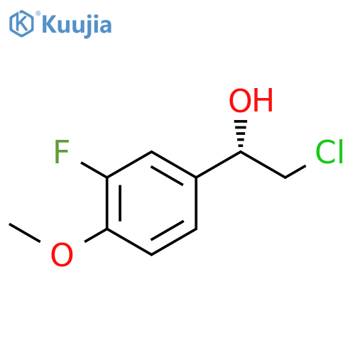 (1S)-2-chloro-1-(3-fluoro-4-methoxyphenyl)ethan-1-ol structure