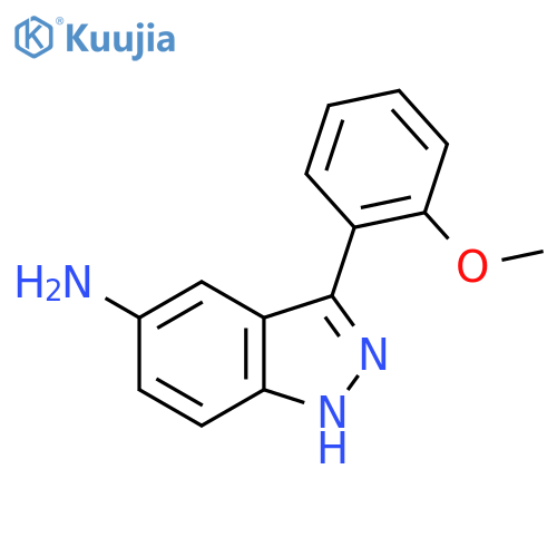 3-(2-Methoxyphenyl)-1H-indazol-5-amine structure