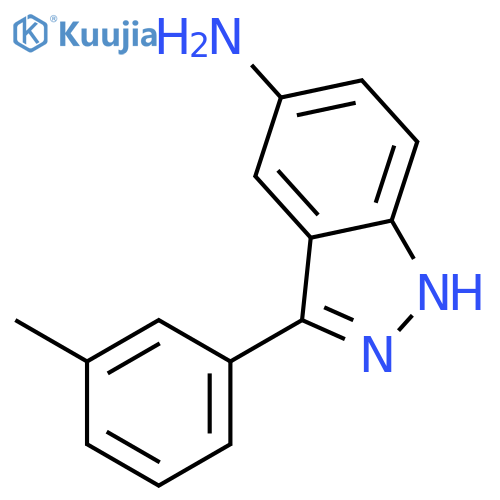 3-(M-Tolyl)-1H-indazol-5-amine structure