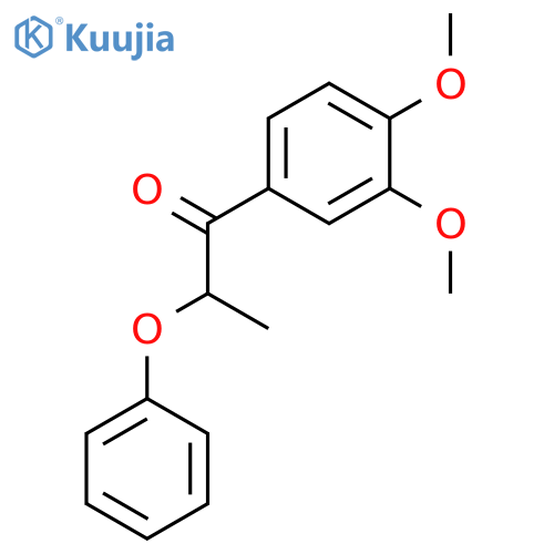 1-Propanone, 1-(3,4-dimethoxyphenyl)-2-phenoxy- structure