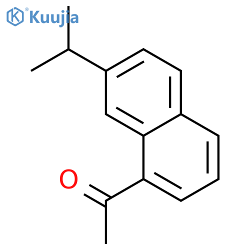 Ethanone, 1-[7-(1-methylethyl)-1-naphthalenyl]- structure