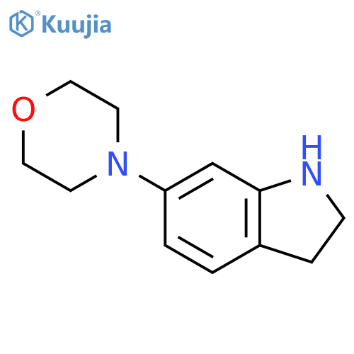 6-(morpholin-4-yl)-2,3-dihydro-1H-indole structure