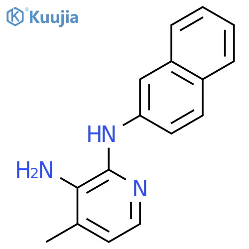 2,3-Pyridinediamine, 4-methyl-N2-2-naphthalenyl- structure
