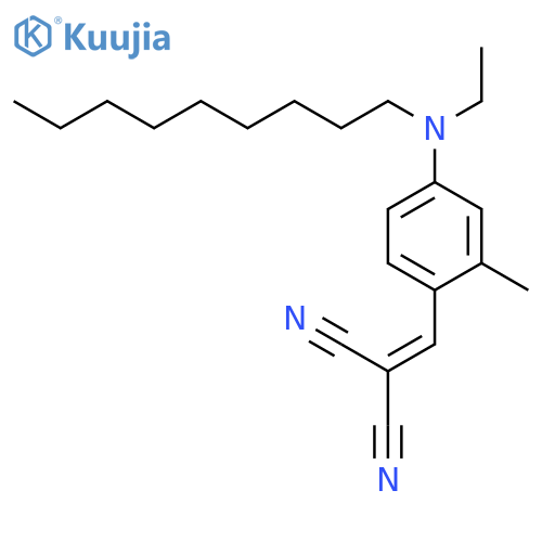 Propanedinitrile, [[4-(ethylnonylamino)-2-methylphenyl]methylene]- structure