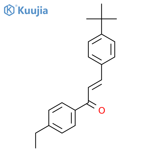 (2E)-3-(4-Tert-Butylphenyl)-1-(4-ethylphenyl)prop-2-en-1-one structure