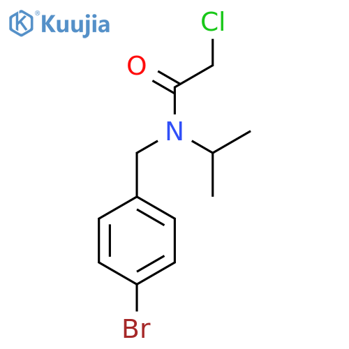 N-(4-Bromo-benzyl)-2-chloro-N-isopropyl-acetamide structure