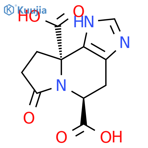 9aH-Imidazo[4,5-g]indolizine-5,9a-dicarboxylicacid, 1,4,5,7,8,9-hexahydro-7-oxo-, (5S,9aS)- structure
