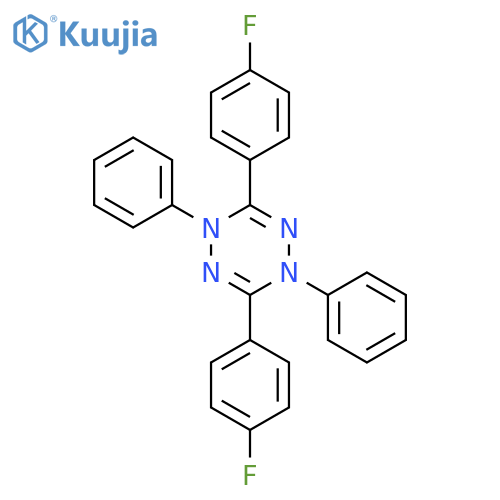 1,2,4,5-Tetrazine, 3,6-bis(4-fluorophenyl)-1,4-dihydro-1,4-diphenyl- structure