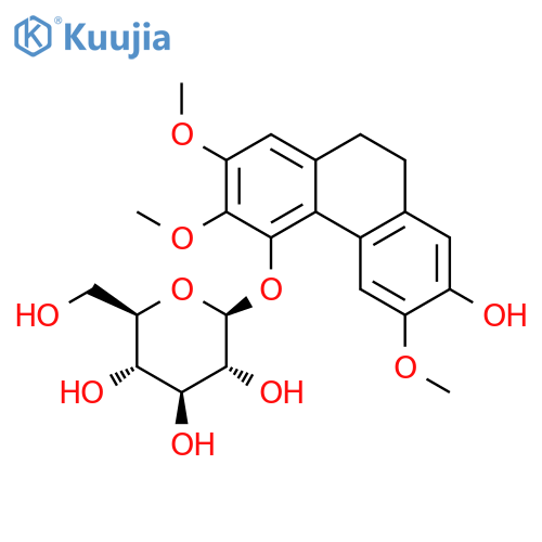 b-D-Glucopyranoside,9,10-dihydro-7-hydroxy-2,3,6-trimethoxy-4-phenanthrenyl (9CI) structure