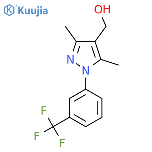 (3,5-Dimethyl-1-(3-(trifluoromethyl)phenyl)-1H-pyrazol-4-yl)methanol structure