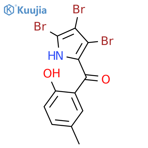 Methanone, (2-hydroxy-5-methylphenyl)(3,4,5-tribromo-1H-pyrrol-2-yl)- structure