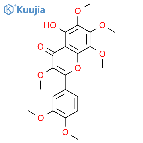4H-1-Benzopyran-4-one,2-(3,4-dimethoxyphenyl)-5-hydroxy-3,6,7,8-tetramethoxy- structure