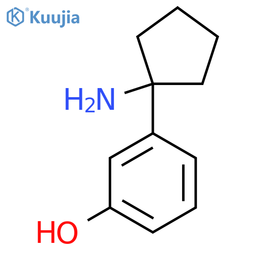 3-(1-Aminocyclopentyl)phenol structure