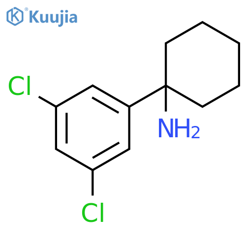 1-(3,5-dichlorophenyl)cyclohexan-1-amine structure