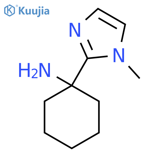 1-(1-methyl-1H-imidazol-2-yl)cyclohexan-1-amine structure