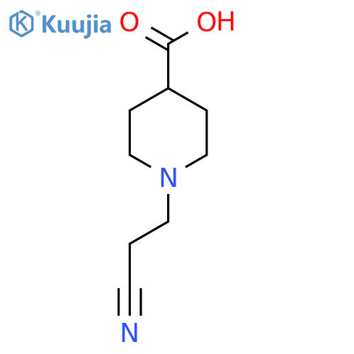 1-(2-Cyanoethyl)piperidine-4-carboxylic acid structure