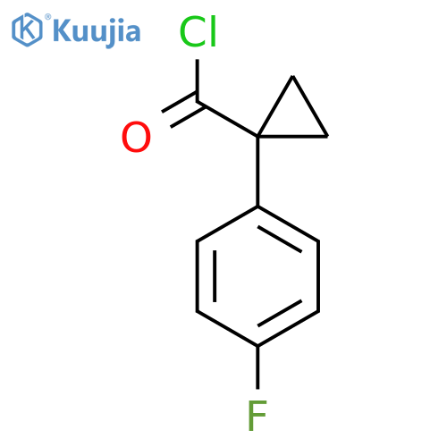 1-(4-Fluorophenyl)cyclopropane-1-carbonyl chloride structure