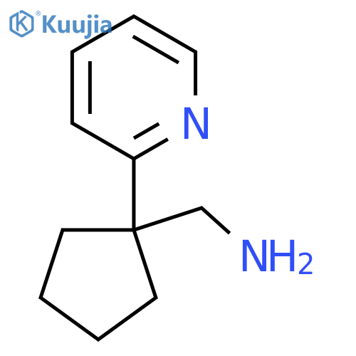 (1-(Pyridin-2-yl)cyclopentyl)methanamine structure