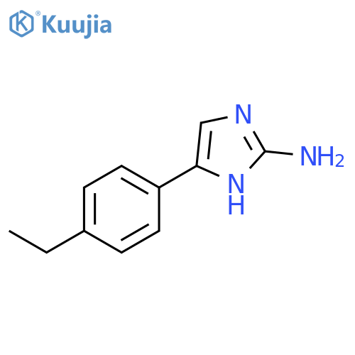 4-(4-ethylphenyl)-1H-imidazol-2-amine structure