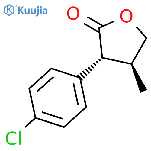 2(3H)-Furanone, 3-(4-chlorophenyl)dihydro-4-methyl-, trans-(±)- structure
