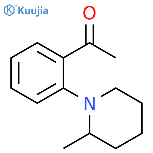 Ethanone, 1-[2-(2-methyl-1-piperidinyl)phenyl]- structure