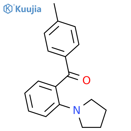 Methanone, (4-methylphenyl)[2-(1-pyrrolidinyl)phenyl]- structure