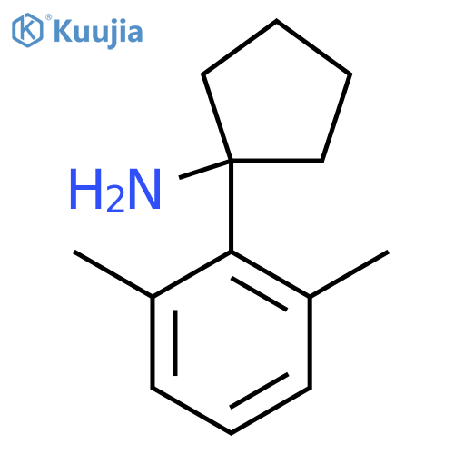 1-(2,6-dimethylphenyl)cyclopentan-1-amine structure