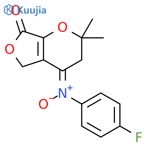 2H-Furo[3,4-b]pyran-7(5H)-one,4-[(4-fluorophenyl)oxidoimino]-3,4-dihydro-2,2-dimethyl- structure
