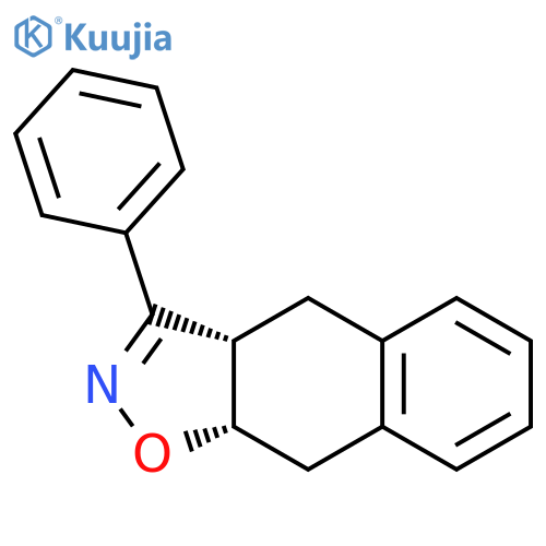 Naphth[2,3-d]isoxazole, 3a,4,9,9a-tetrahydro-3-phenyl-, cis- structure