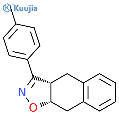 Naphth[2,3-d]isoxazole, 3a,4,9,9a-tetrahydro-3-(4-methylphenyl)-, cis- structure