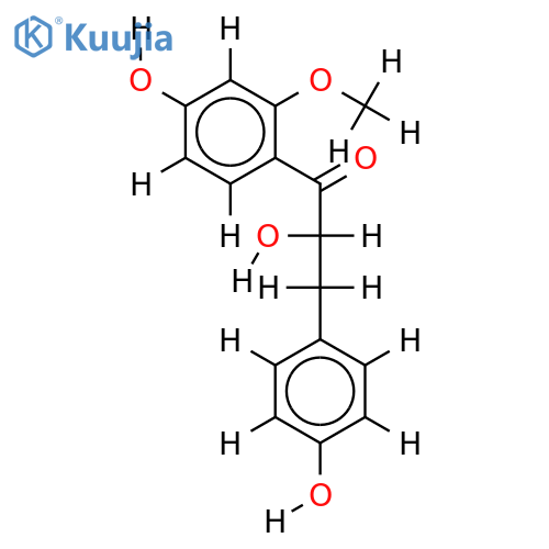(+/-)-alpha,4,4'-trihydroxy-2'-methoxydihydrochalcone structure