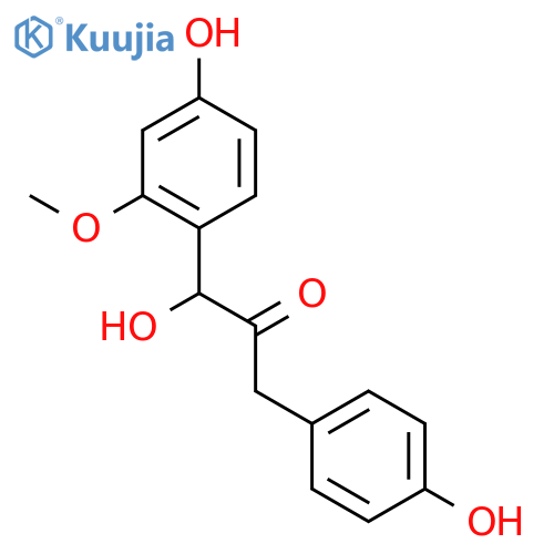 1-Hydroxy-1-(4-hydroxy-2-methoxyphenyl)-3-(4-hydroxyphenyl)propan-2-one structure