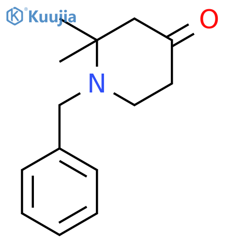 1-Benzyl-2,2-dimethylpiperidin-4-one structure
