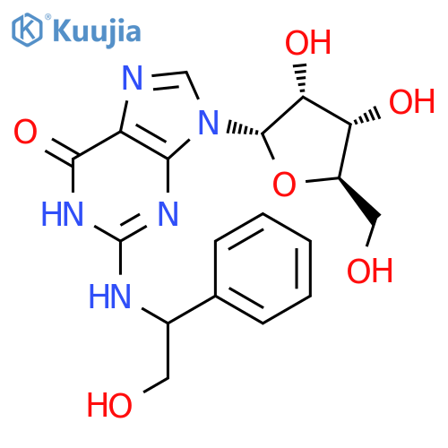 Guanosine, N-(2-hydroxy-1-phenylethyl)-, (S)- structure