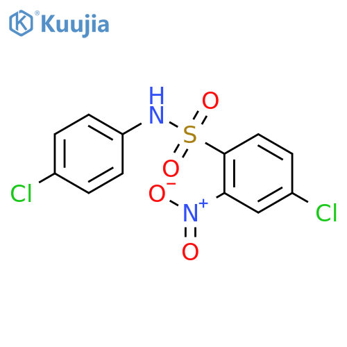 Benzenesulfonamide, 4-chloro-N-(4-chlorophenyl)-2-nitro- structure