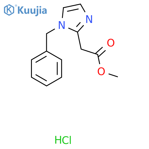 (1-Benzyl-1h-imidazol-2-yl)-acetic acid methyl ester hydrochloride structure