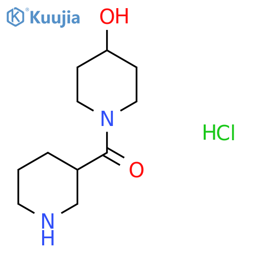 (4-Hydroxy-piperidin-1-yl)-piperidin-3-yl-methanone hydrochloride structure