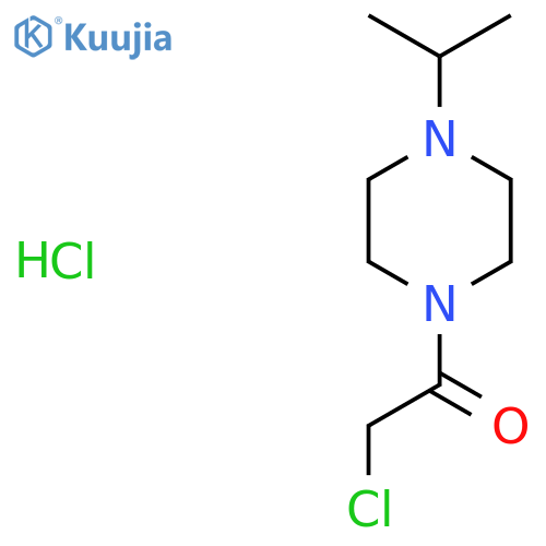 2-chloro-1-(4-propan-2-ylpiperazin-1-yl)ethanone:hydrochloride structure