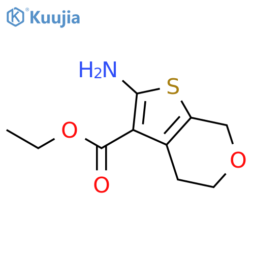ethyl 2-amino-4H,5H,7H-thieno[2,3-c]pyran-3-carboxylate structure