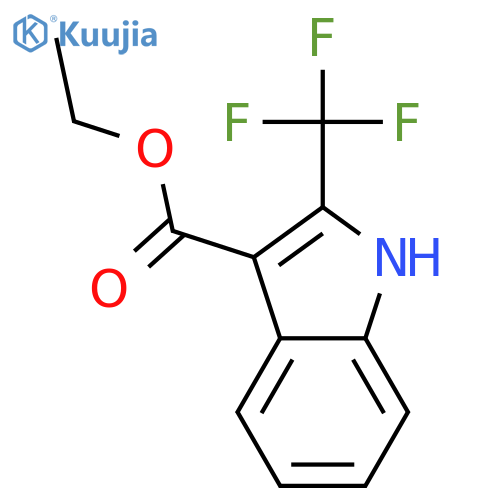 ethyl 2-(trifluoromethyl)-1H-indole-3-carboxylate structure