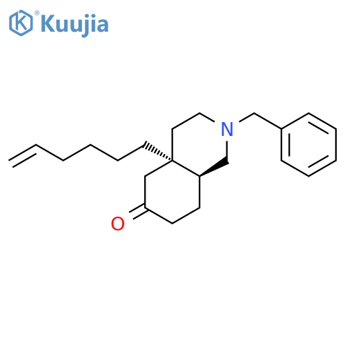 6(2H)-Isoquinolinone, 4a-(5-hexenyl)octahydro-2-(phenylmethyl)-, cis- structure
