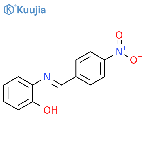 Phenol, 2-[(E)-[(4-nitrophenyl)methylene]amino]- structure